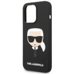 Karl Lagerfeld KLHCP14XSLKHBK iPhone 14 Pro Max 6,7" hardcase black Silicone Karl`s Head - imagine 6