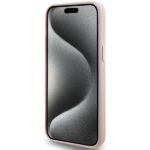 Karl Lagerfeld KLHCP15XSMHCNPP iPhone 15 Pro Max 6.7" pink Silicone Choupette Metal Pin - imagine 5