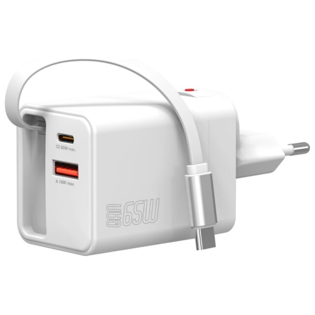 Wall Charger 4smarts Flex Jojo 65W GaN 2xUSB-C + USB-A white - imagine 4