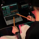 Portable electronic drum kit         AeroBand PocketDrum 2 Max brown - imagine 5