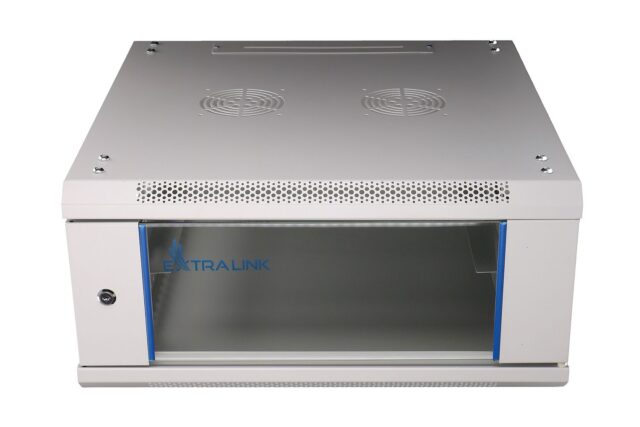 Extralink 4U 600x600 Gray | Rackmount cabinet | wall mounted - imagine 2