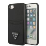 Guess GUHCI8PSATPK iPhone 7/8 SE 2020 /SE 2022 hardcase black hardcase Saffiano Triangle Logo