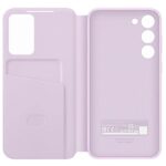 Etui Samsung EF-ZS916CV S23+ S916 lawendowy/lavender Smart View Wallet Case - imagine 2