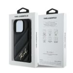 Karl Lagerfeld KLHCP16XPQDSMGK iPhone 16 Pro Max 6.9" black hardcase Quilted Signature - imagine 7