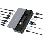 Adapter Verbatim docking station USB-C Pro 15in1 2xHDMI/1xRJ45/4xUSB-A/3xUSB-C/1xSD/1xmicroSD/1xAudi