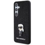 Karl Lagerfeld KLHCS24SGKNPSK S24 S921 black hardcase Fixed Glitter Ikonik Logo Metal Pin - imagine 2