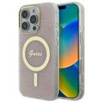 Guess GUHMP16LH4STP iPhone 16 Pro 6.3" pink hardcase IML 4G MagSafe