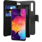 Puro Wallet Detachable Samsung A50 A505A30s A307 2w1 czarne/black SGA50BOOKC3BLK - imagine 2
