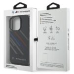 BMW BMHCP16X23HTRAK iPhone 16 Pro Max 6.9" black hardcase Motorsport IML Random Stripes - imagine 8