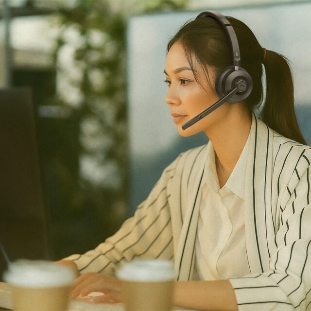 Wireless headphones with microphone Creative Chat Wireless Bluetooth black - imagine 6