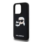 Karl Lagerfeld KLHMP15LSKCHPPLK iPhone 15 Pro 6.1" black hardcase Silicone Karl & Choupette Ma - imagine 6