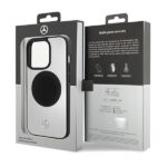 Mercedes MEHMP15L23ACMS iPhone 15 Pro 6.1" Silver Hardcase Leather & Aluminum MagSafe - imagine 8