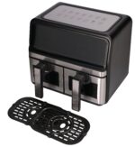 Extralink Home Air Fryer 9L Black | Air Fryer | Dual-basket, 2200W - imagine 2