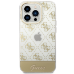 Guess GUHCP14LHG4MHG iPhone 14 Pro 6,1" gold hardcase 4G Pattern Script - imagine 3