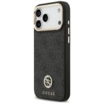 Case Guess 4G Strass Logo MagSafe for iPhone 17 Pro Max black - imagine 2