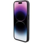 Case BMW BMHCP15L22RDPK iPhone 15 Pro 6.1" black hardcase Leather Textured & Stripe - imagine 5