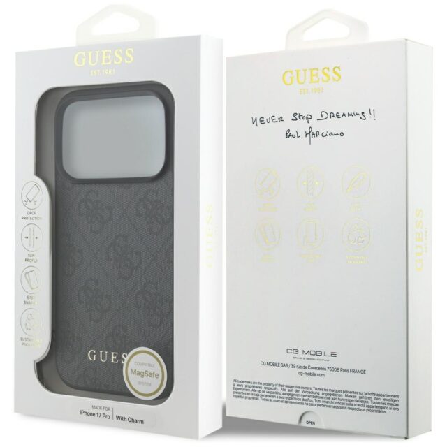 Guess 4G Charms Collection MagSafe case for iPhone 17 Pro black - imagine 7