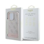 Guess GUHCP16XG4GLPI iPhone 16 Pro Max 6.9" pink hardcase 4G Bottom Stripe - imagine 8