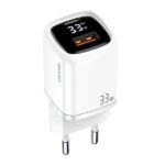 USAMS Wall Charger 1xUSB-C + 1xUSB T46 33W (only head) PD3.0 + QC3.0 Fast Charging white CC152TC02