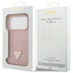 Case Guess Rhinestone Triangle Logo for iPhone 17 Pro pink - imagine 8