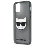 Karl Lagerfeld KLHCP12MCHTUGLB iPhone 12/12 Pro 6,1" black hardcase Glitter Choupette - imagine 6