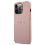 Guess GUHCP13XPSASBPI iPhone 13 Pro Max6,7" pink hardcase Saffiano Stripe - imagine 2