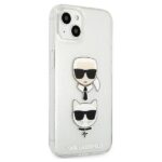 Karl Lagerfeld KLHCP13SKCTUGLS iPhone 13 mini 5,4" silver hardcase Glitter Karl`s & Choupette - imagine 4