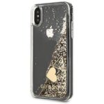 Guess GUOHCPXGLHFLGO iPhone X/Xs gold hard case Glitter Charms - imagine 2