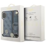 Guess 4G Strass Logo & Big Strap Metal Buttons MagSafe case for iPhone 17 blue - imagine 9