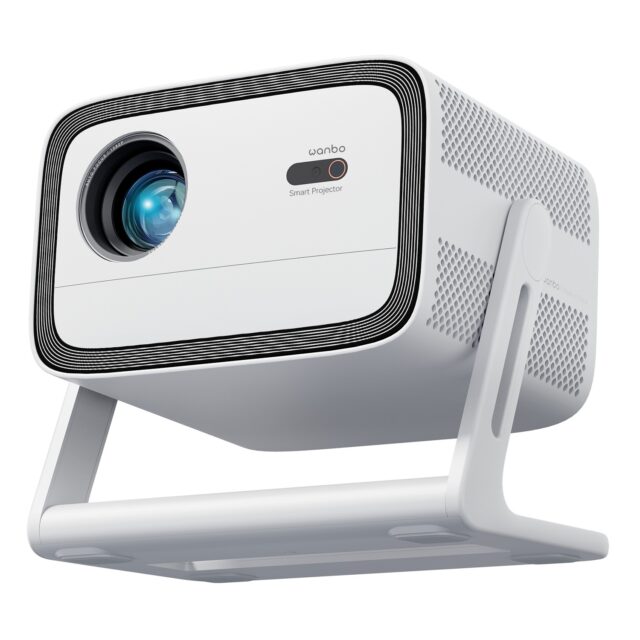 Wanbo Vali 1 Biały | Projector | Full HD, 900 ANSI, Android TV 11, Gimbal - imagine 6