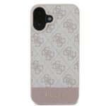 Guess GUHCP16MG4GLPI iPhone 16 Plus 6.7" pink hardcase 4G Bottom Stripe - imagine 3