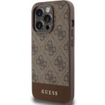 Guess GUHCP15XG4GLBR iPhone 15 Pro Max 6.7" brown hardcase 4G Stripe Collection - imagine 2