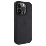 Mercedes MEHMP15X23RGSK iPhone 15 Pro Max 6.7" Black Hardcase Star Pattern Leather MagSafe - imagine 4