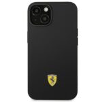 Ferrari FEHCP14MSIBBK iPhone 14 Plus /15 Plus 6,7" black hardcase Silicone Metal Logo - imagine 3