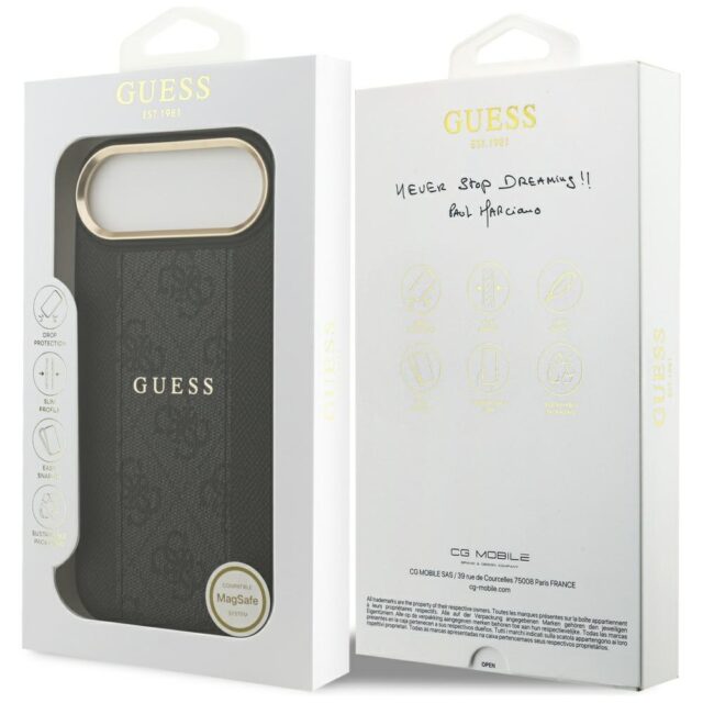 Case Guess 4G Stripe MagSafe for iPhone 17 Air black - imagine 8