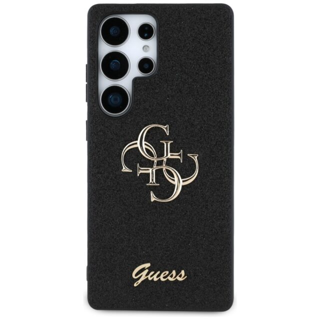 Case Guess Fixed Glitter Big 4G Metal Logo to Samsung Galaxy S25 Ultra black - imagine 3