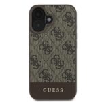 Guess GUHCP16MG4GLBR iPhone 16 Plus 6.7" brown hardcase 4G Bottom Stripe - imagine 3