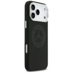 Case Mercedes Silicone Vintage Logo MagSafe for iPhone 17 Pro Max black - imagine 4