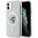 Karl Lagerfeld KLHMN61HGKCNOT iPhone 11/ Xr 6.1" transparent hardcase Karl&Choupette Glitter MagSafe