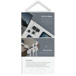 UNIQ Pod Mag magnetic cable organizer + base blush pink - imagine 5