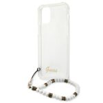 Guess GUHCP12MKPSWH iPhone 12/12 Pro 6,1" Transparent hardcase White Pearl - imagine 6