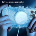 USAMS Inductive Charger US-CD160 magnetic W2 15W aluminum iPhone 12 series silver CD160DZ01 - imagine 5