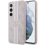 Guess GUHCS23SP4RPSP S23 S911 pink hardcase 4G Printed Stripe