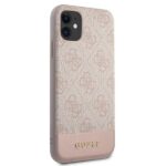 Guess GUHCN61G4GLPI iPhone 11 6,1"/ Xr pink hard case 4G Stripe Collection - imagine 4