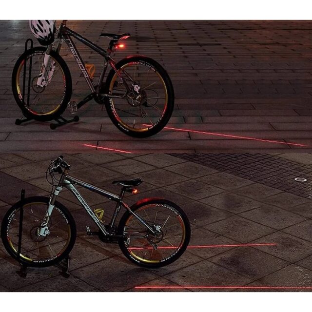 Extralink Rear Bicycle Light, Laser 5 LED Line Marker - imagine 10