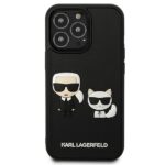 Karl Lagerfeld KLHCP13X3DRKCK iPhone 13Pro Max 6,7" black hardcase Karl&Choupette Ikonik 3D - imagine 3