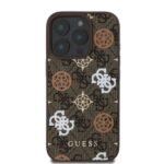 Guess GUHMP16LP4PWPW iPhone 16 Pro 6.3" brown hardcase Peony On 4G Background MagSafe - imagine 2