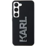 Karl Lagerfeld KLHCS23S3DMBKCK S23 S911 black hardcase 3D Rubber Glitter Logo - imagine 3