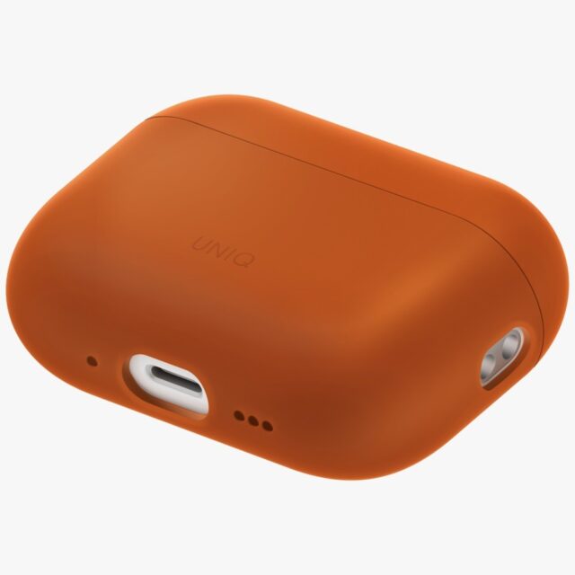 Case UNIQ Lino for AirPods Pro 3 gen      Silicone orange - imagine 2