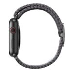UNIQ Aspen Strap Apple Watch 40/38/41 mm Series 1/2/3/4/5/6/7/8/SE/SE2/SE3 Braided granite grey - imagine 2